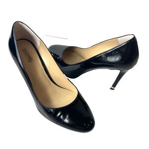 MICHAEL Michael Kors Womens 8M Pumps Black Patent Leather Slip On Stiletto Heels